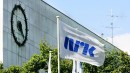 NRK HQ with flag